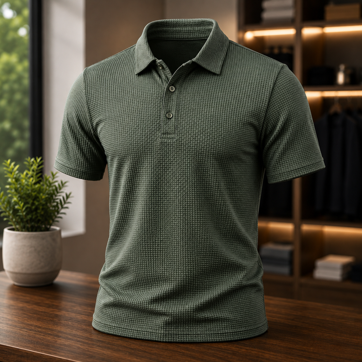 HerrPolo™ | Modern polotröja med struktur