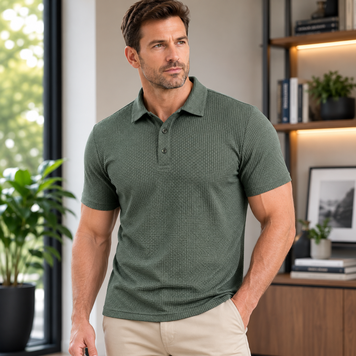 HerrPolo™ | Modern polotröja med struktur