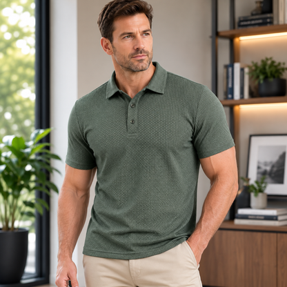 HerrPolo™ | Modern polotröja med struktur