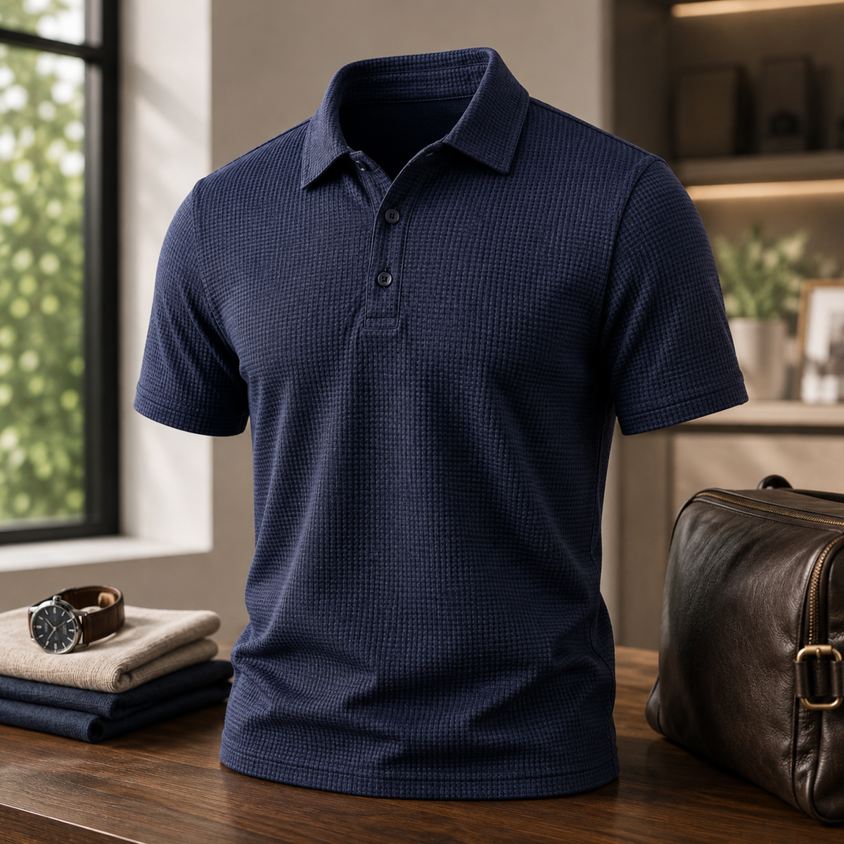 HerrPolo™ | Modern polotröja med struktur