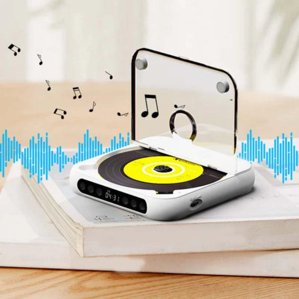 Bärbar™ | CD-spelare med ljudskiva och digital display