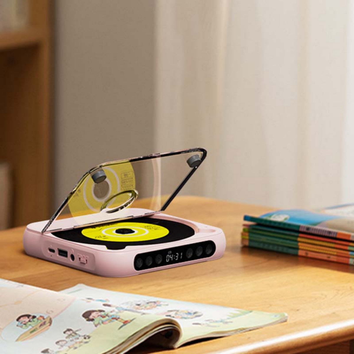Bärbar™ | CD-spelare med ljudskiva och digital display