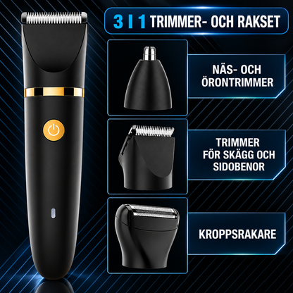 TrimVanta™ | 3-i-1 Vattentät Trimmer för Kroppsvård