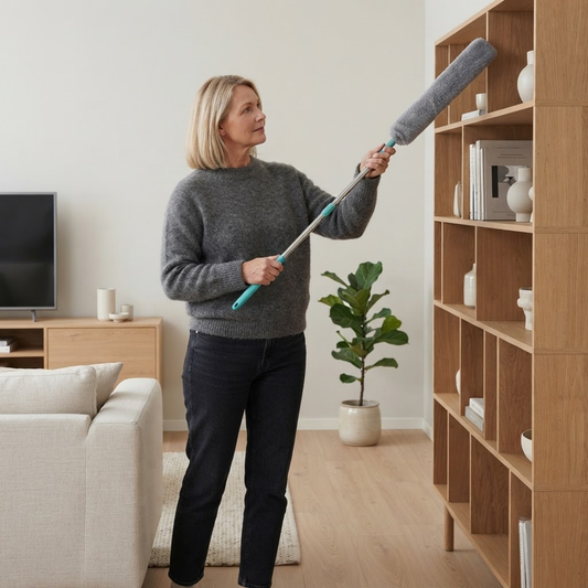 FlexiDust™ Städa under soffan, sängen och skåpet – utan att behöva böja ryggen.