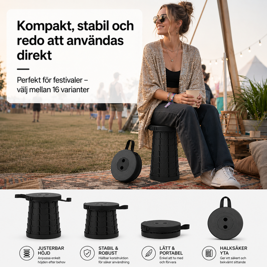 SittSmart™ | Justerbar Teleskoppall ⭐