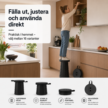SittSmart™ | Justerbar Teleskoppall ⭐