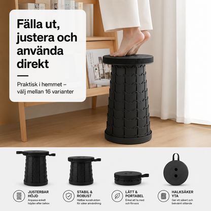 SittSmart™ | Justerbar Teleskoppall ⭐