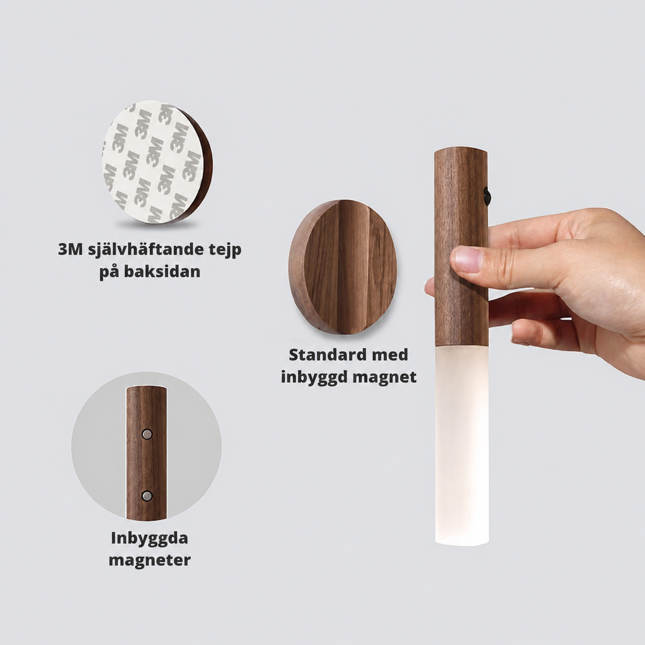Stick & Wall Smart Light™ Sensor LED Lamp | Bewegingsgeactiveerd en Draagbaar Licht