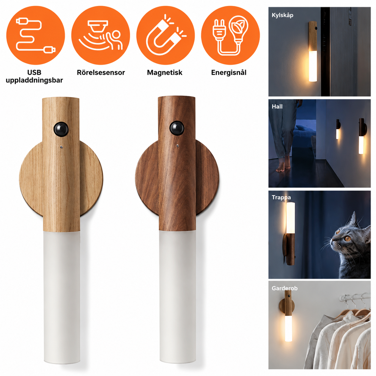 Stick & Wall Smart Light™ Sensor LED Lamp | Bewegingsgeactiveerd en Draagbaar Licht