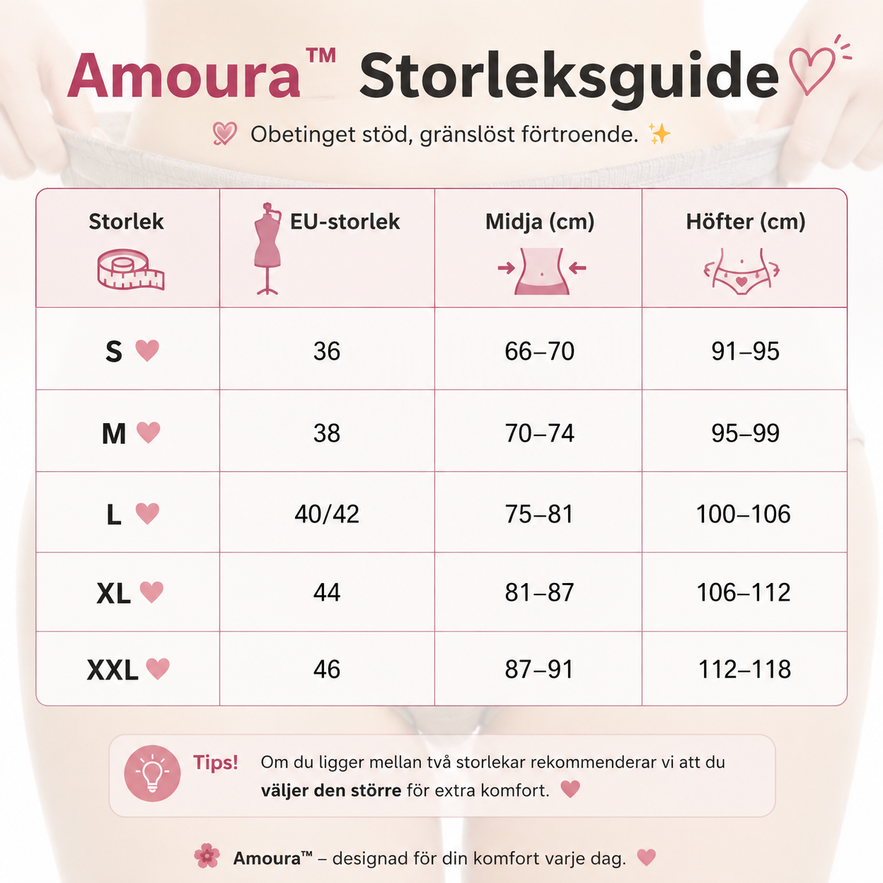Amoura™ | 6-pack andningsbara trosor med hög midja