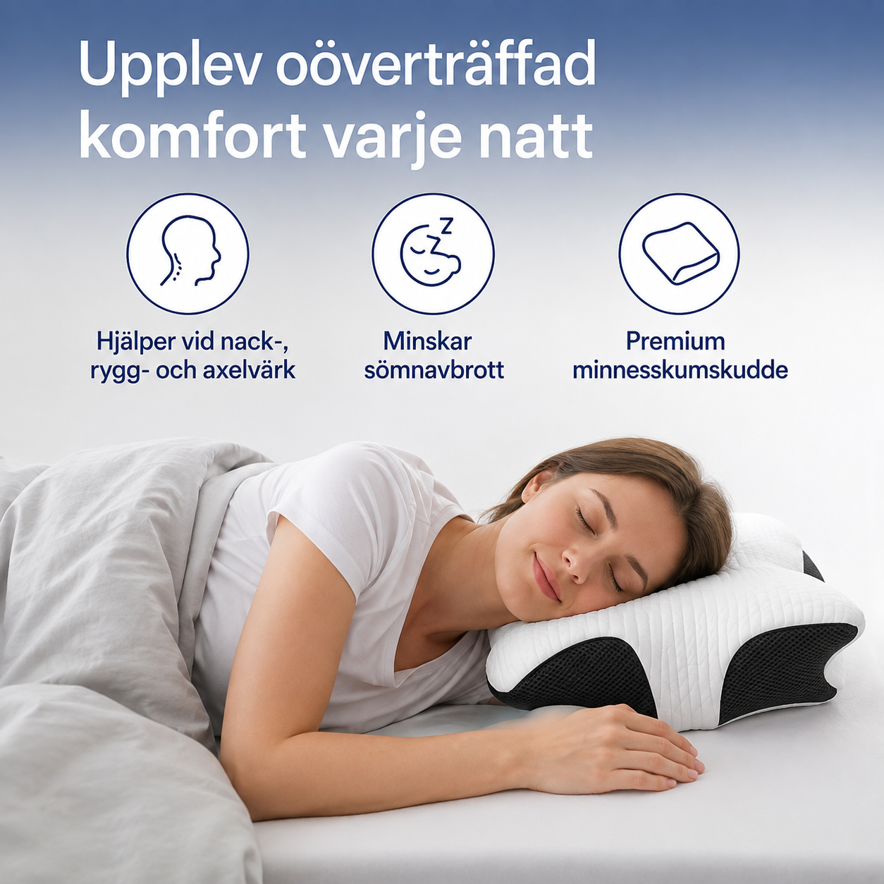 Ergonomisk kudde™ | Nackstöd för vardagsbruk