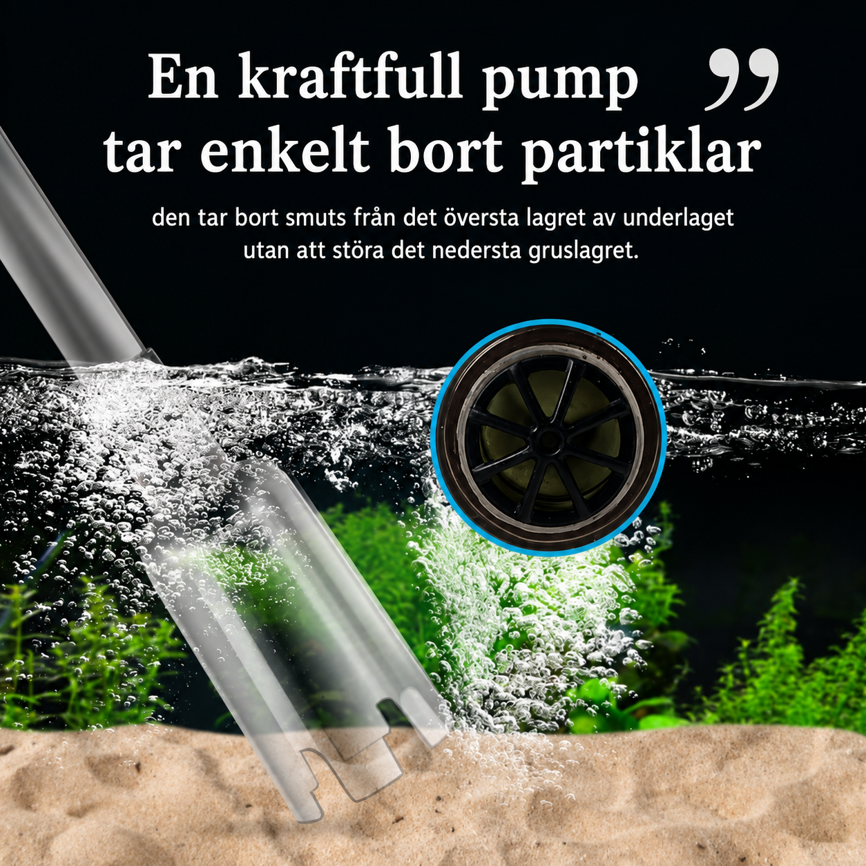 AquaVac™ | Enkel akvarierengöring