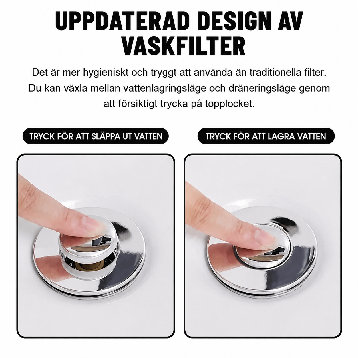 DrainSafe™ | Pålitligt skydd mot stopp