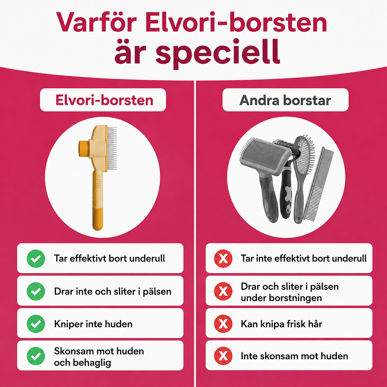 PetBrush™ | Självrengörande och skonsam