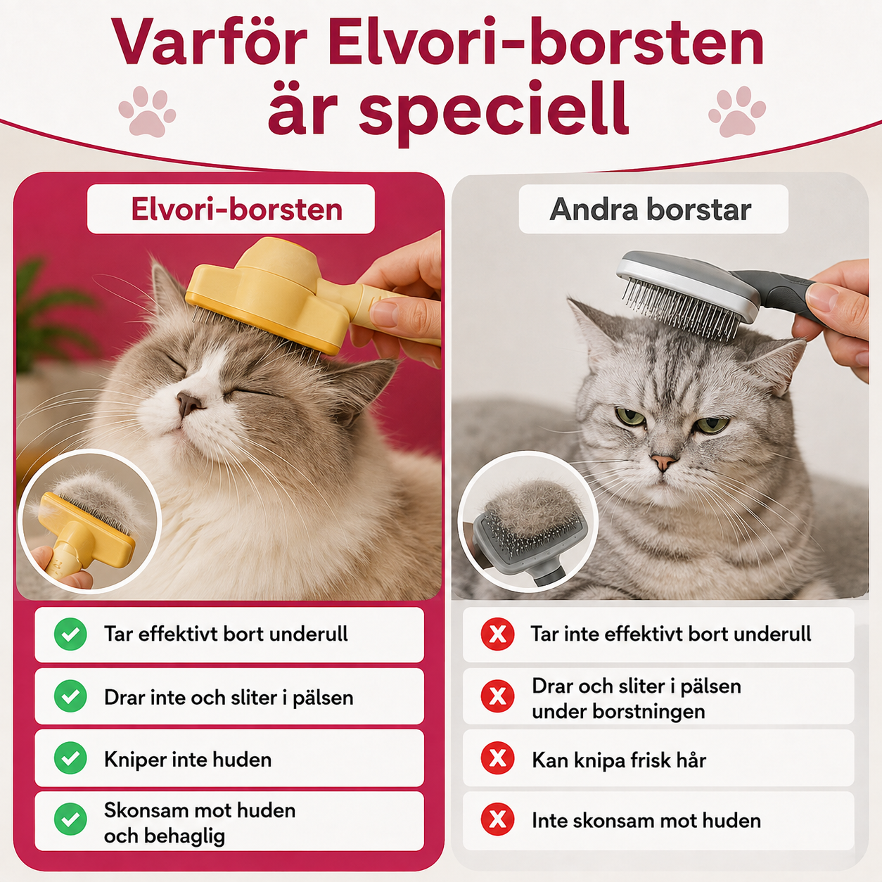 PetBrush™ | Självrengörande och skonsam