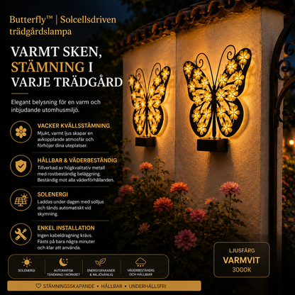 Butterfly™ | Solcellsdriven trädgårdslampa