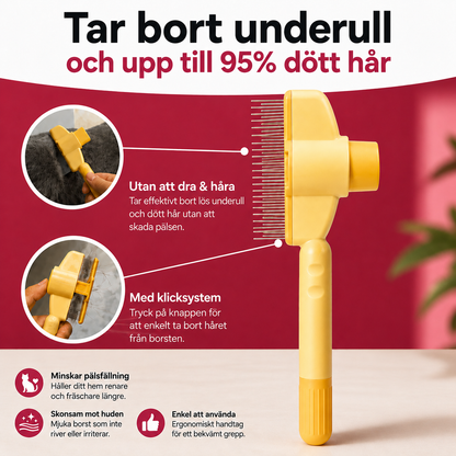 PetBrush™ | Självrengörande och skonsam