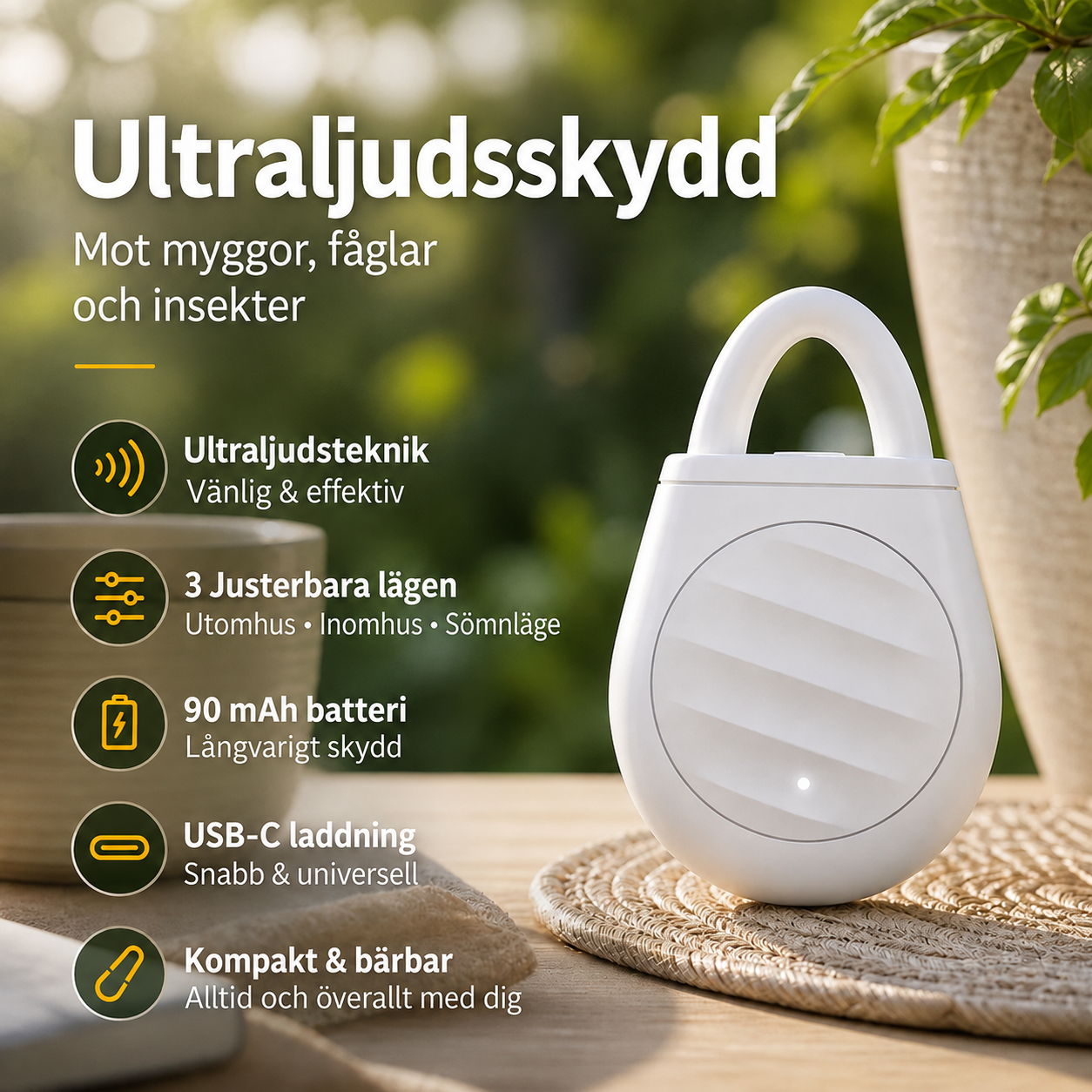 PestShield™ |  Ultraljudsavskräckare för skadedjur
