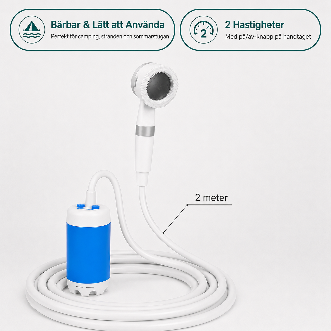 Portable Shower™ | Set med slang och munstycke