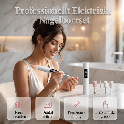 ✨ NagelGlans™ | Professionell Elektrisk Nagelpolerare