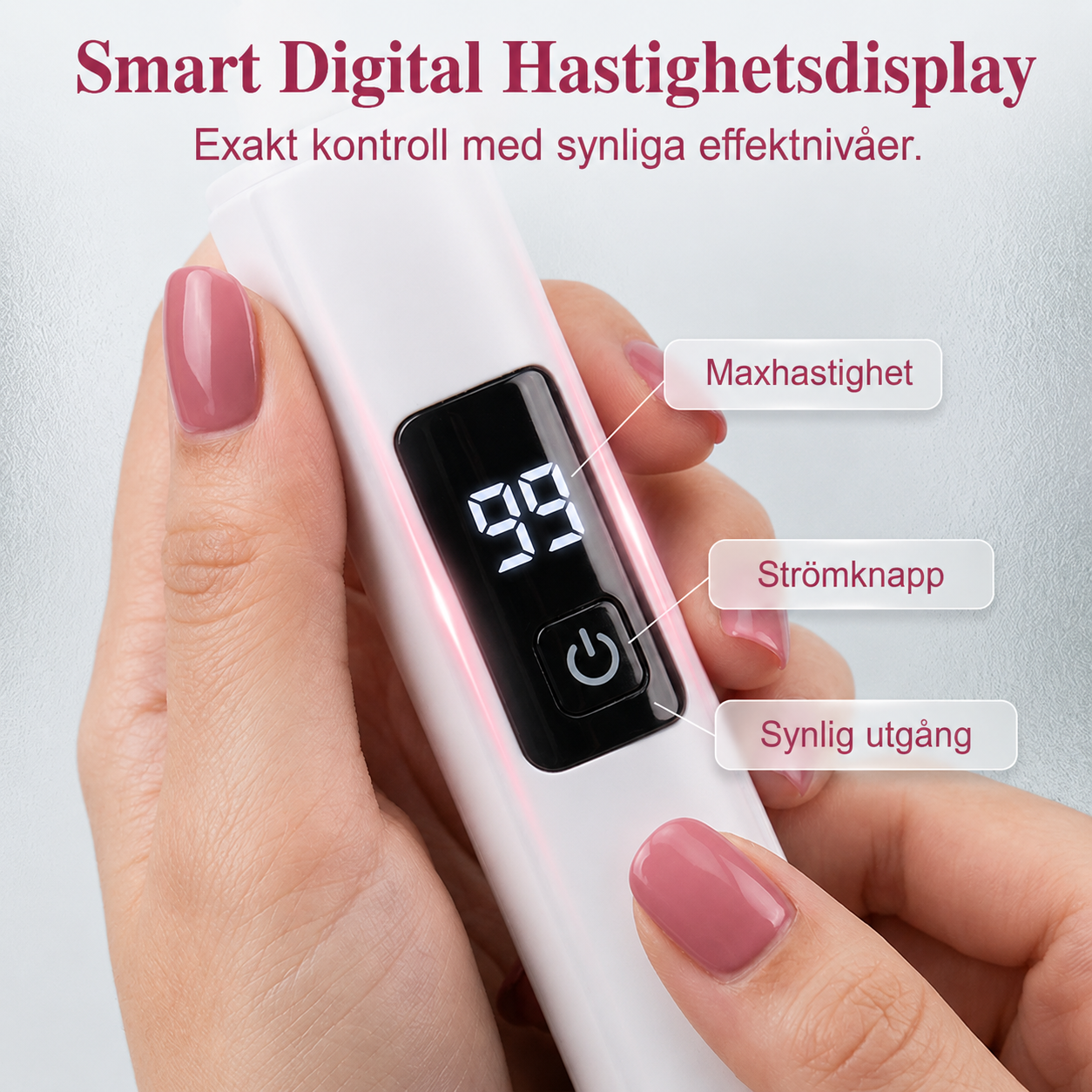 ✨ NagelGlans™ | Professionell Elektrisk Nagelpolerare