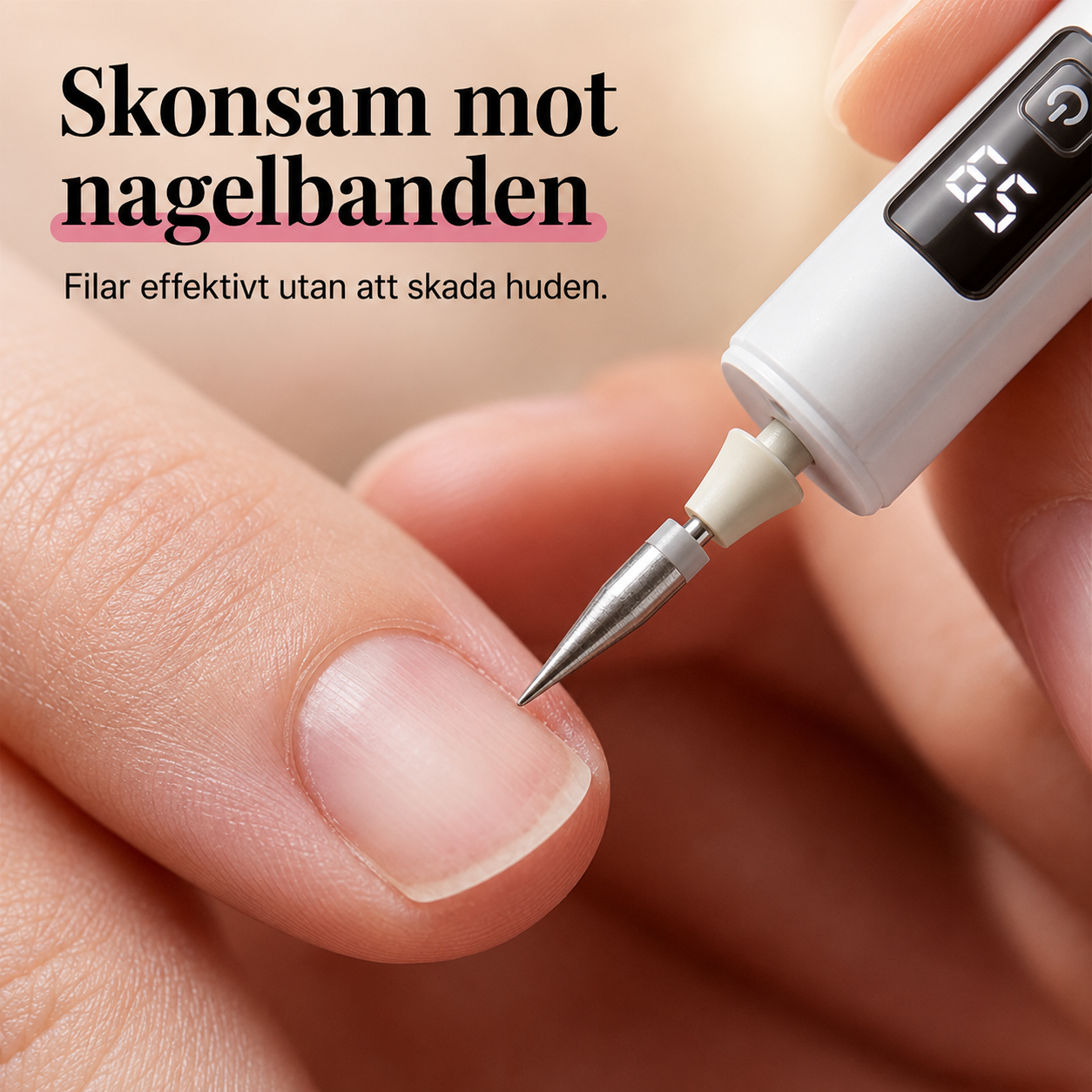✨ NagelGlans™ | Professionell Elektrisk Nagelpolerare