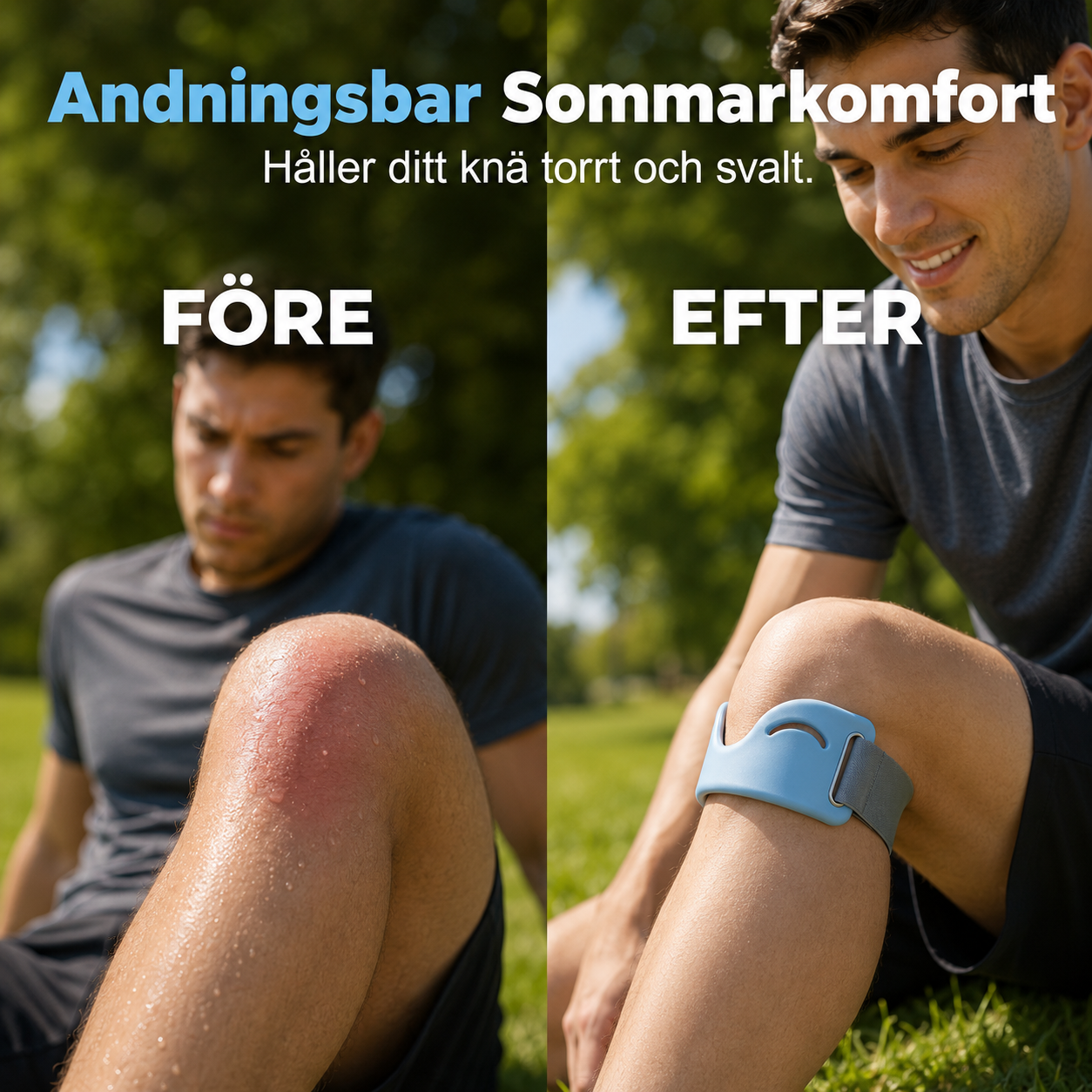 Silicone Knee Support™ | Justerbart och Andningsbart