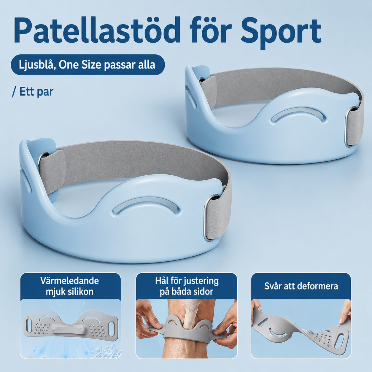 Silicone Knee Support™ | Justerbart och Andningsbart