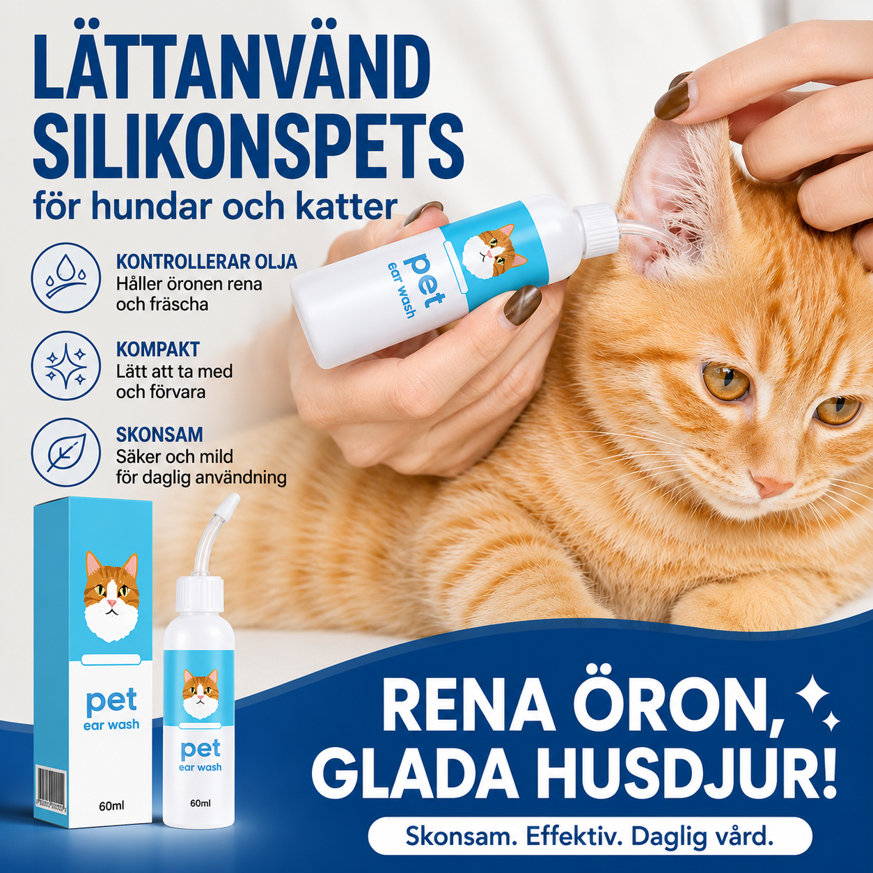 Ear Cleaner™ | Skonsam vård för hundar och katter