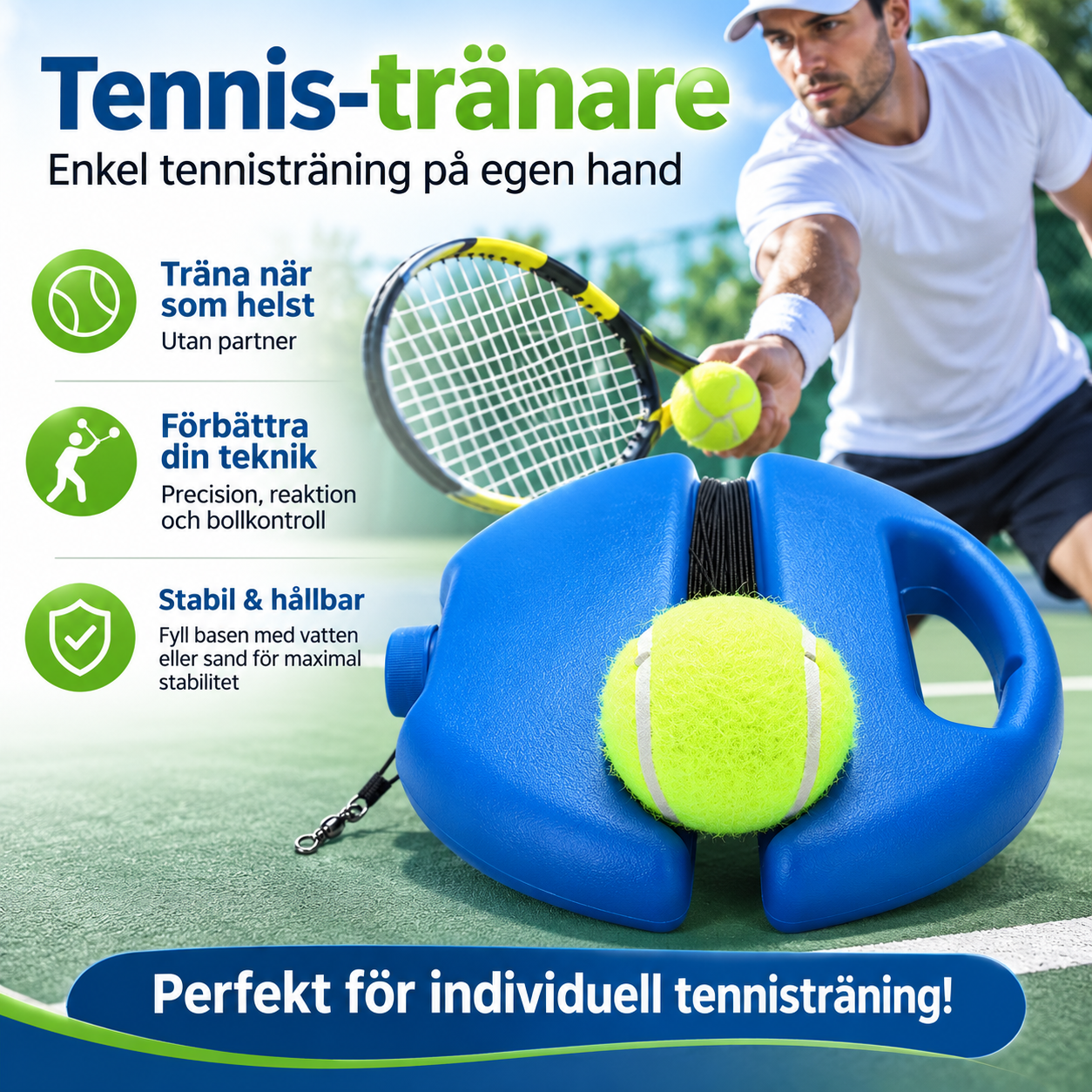 Tennis Board™ | Träning och automatisk studs