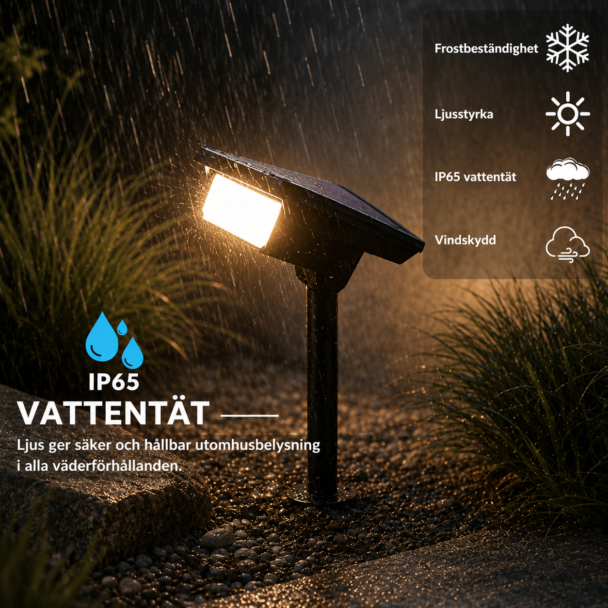 Garden Lamp™ | Vattentät solcellslampa
