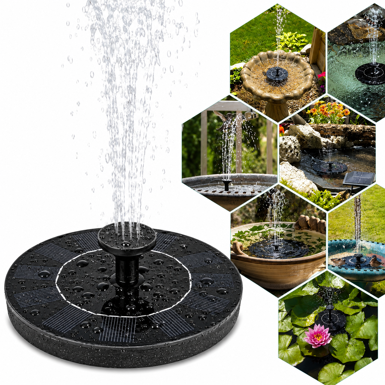 Solar Fountain™ | Vacker vatteninstallation