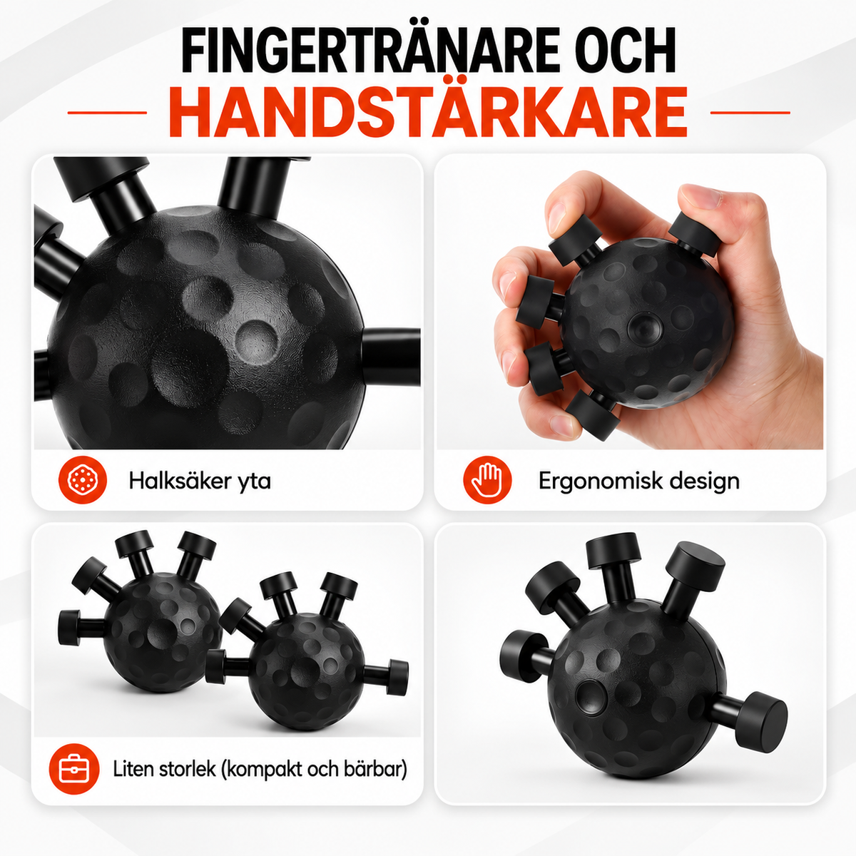 HandKraft™ | Justerbar träningsanordning för fingrar och greppstyrka