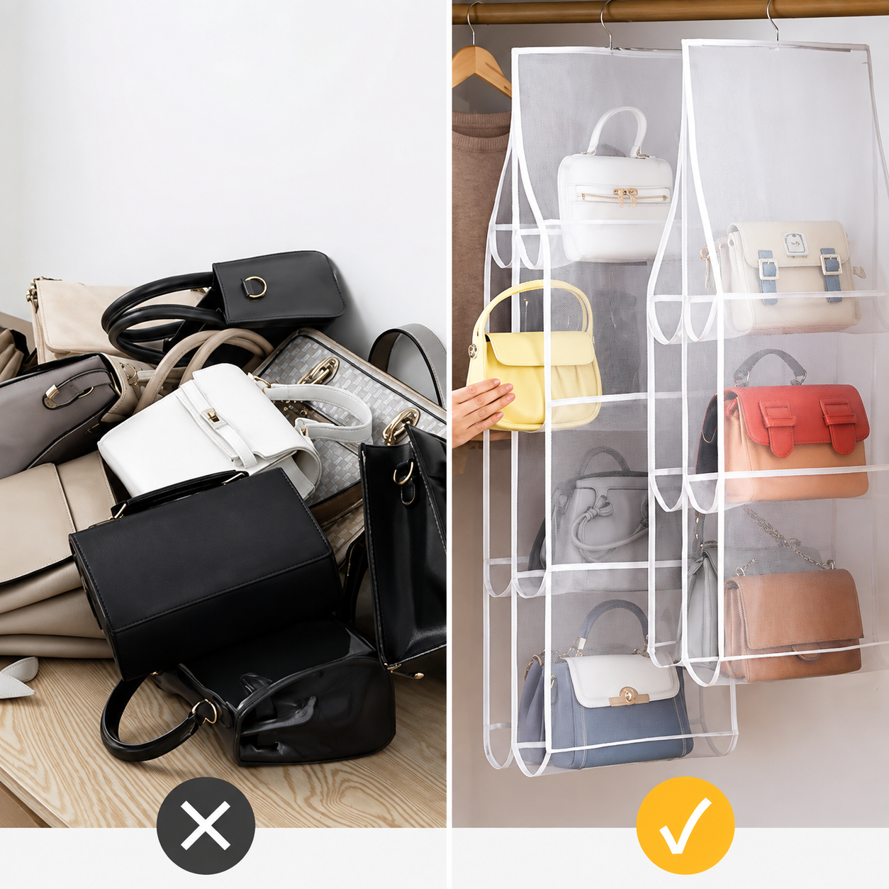 BagNest™ | Håll ordning på dina handväskor så att de är lätta att hitta