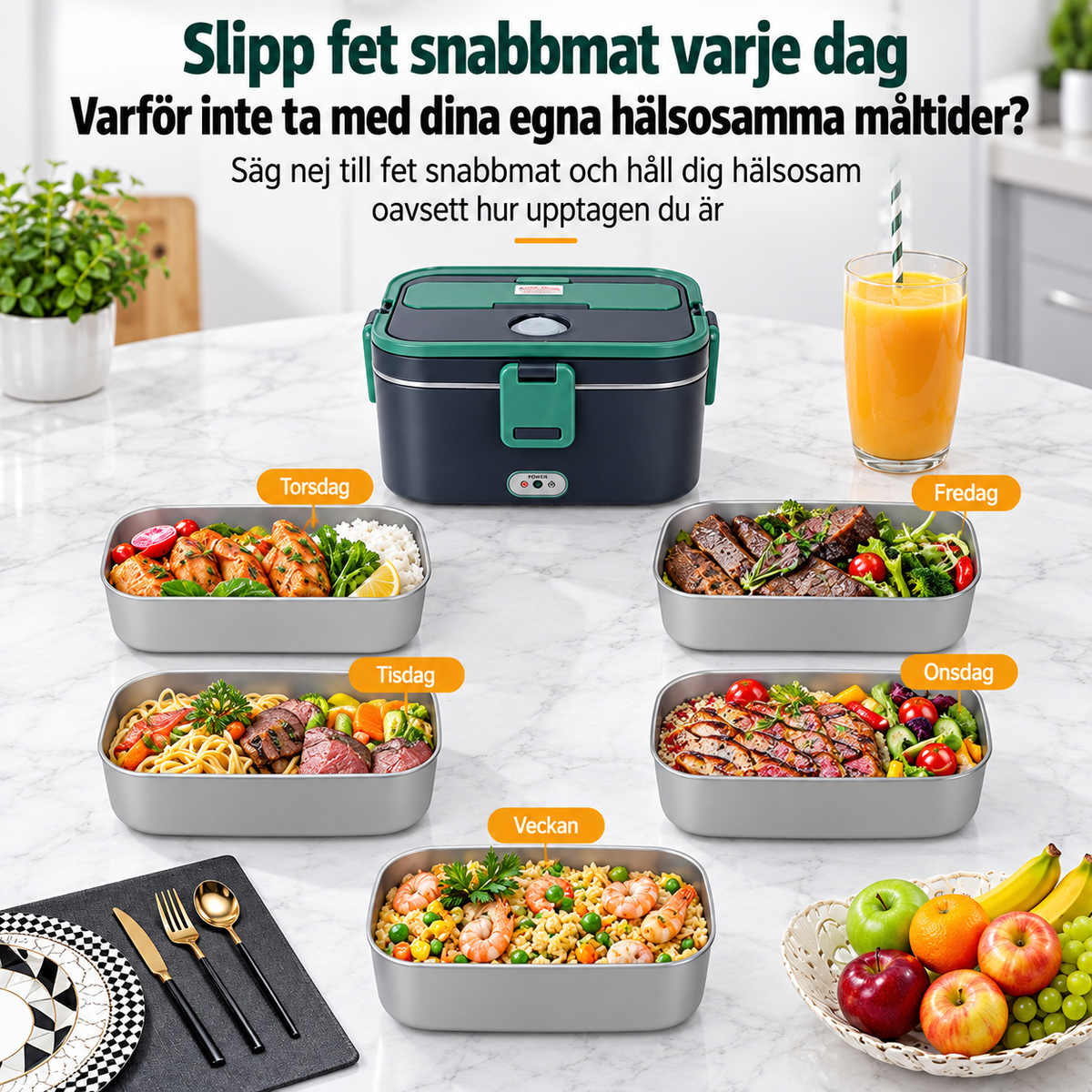 Matlåda™ | Bärbar elektrisk och matvärmare