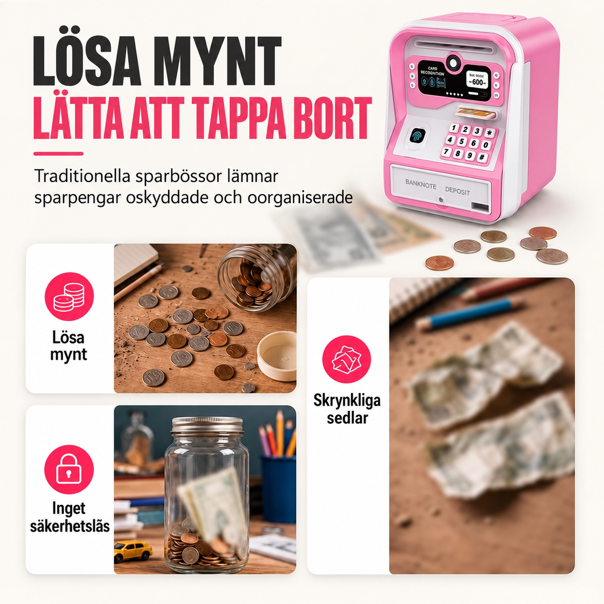 SparMagi™ | Interaktiv elektronisk spargris för barn