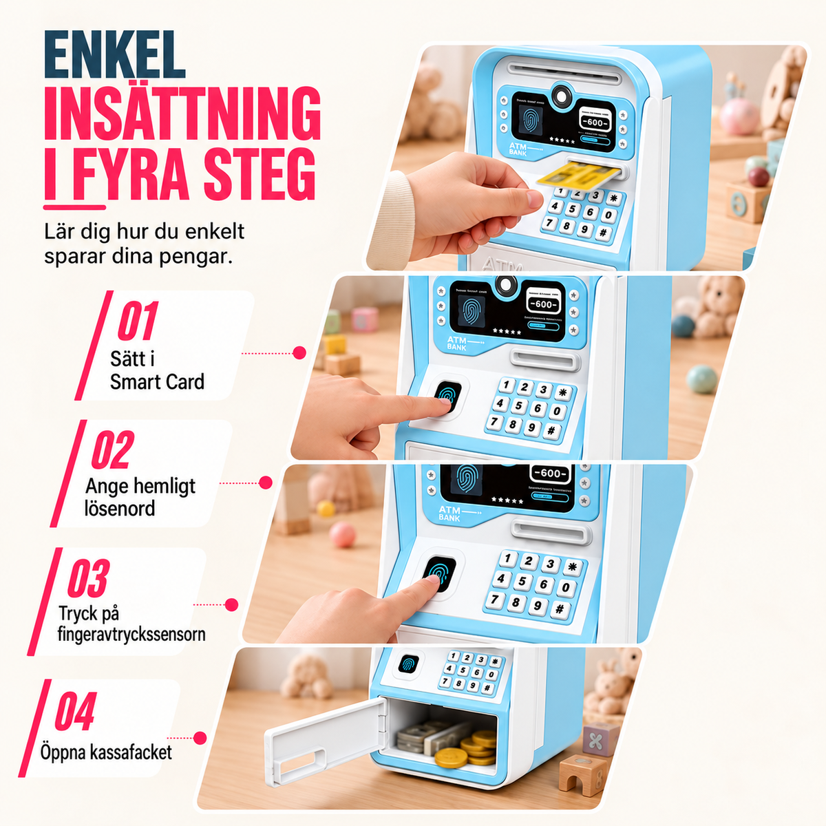 SparMagi™ | Interaktiv elektronisk spargris för barn