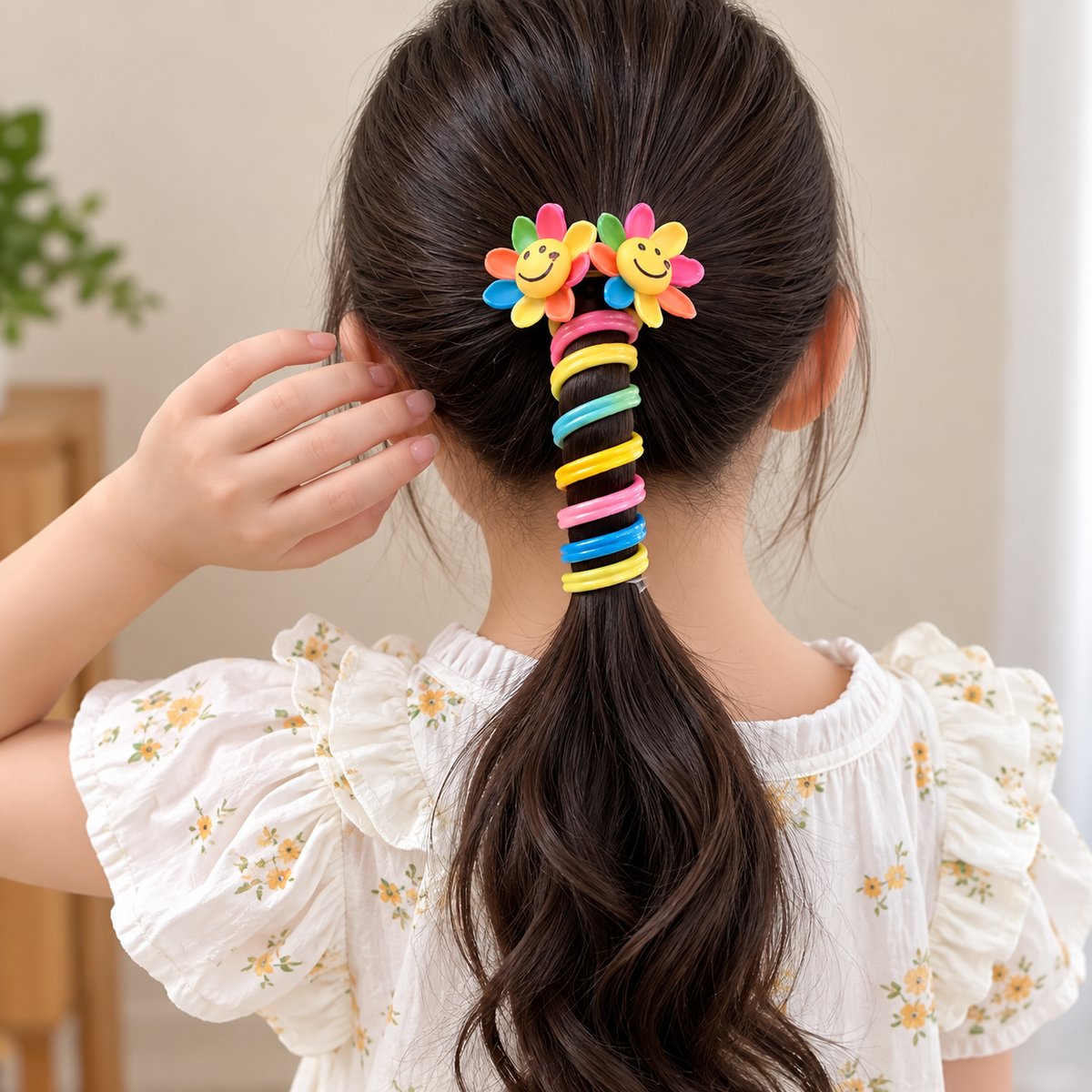 TwistBloom™ | Färgglada spiralformade hårsnoddar