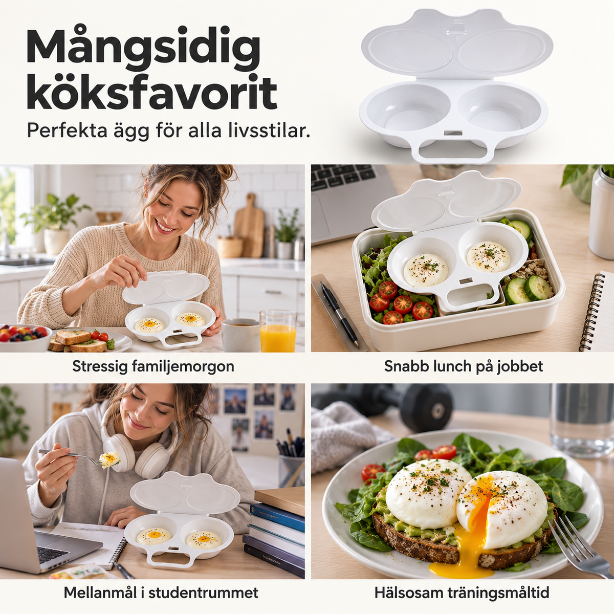 EggSteamer™ | Mikrovågsugn för två ägg