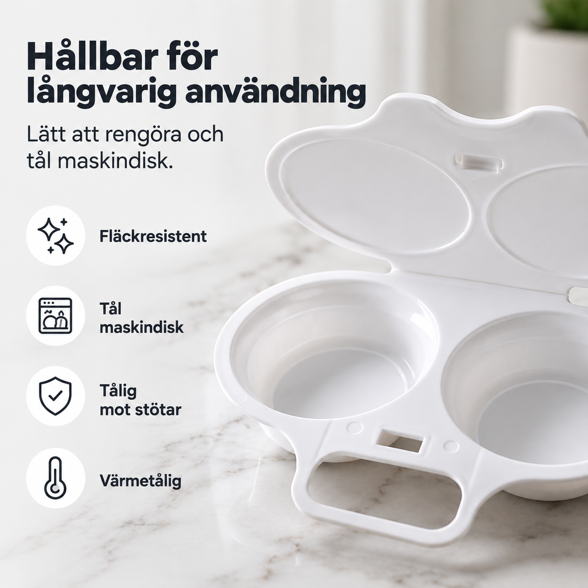 EggSteamer™ | Mikrovågsugn för två ägg