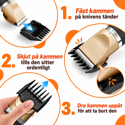 TassTrim™ | Sats med hårklippare för husdjur