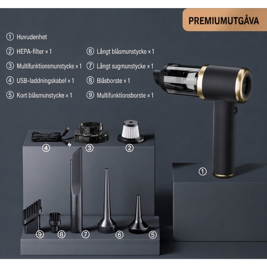 PowerClean™ | Kraftfull 3-i-1 Sladdlös Dammsugare