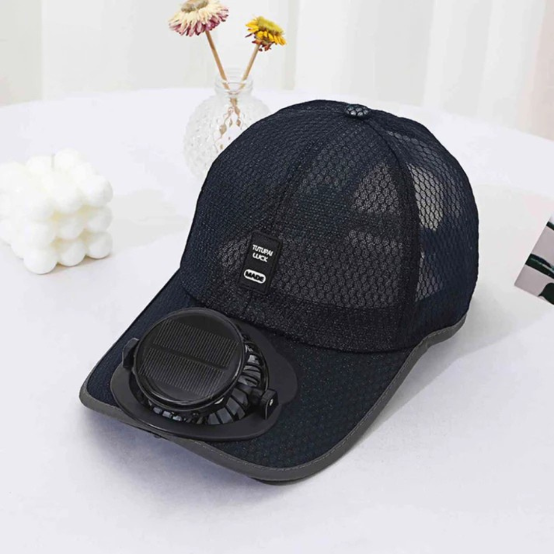 AirFlow Cap™ | Svalkande solhatt, UV-skydd och uppladdningsbar