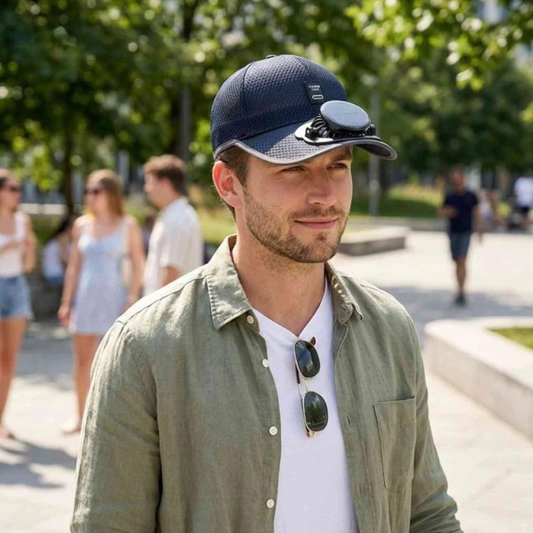 AirFlow Cap™ | Svalkande solhatt, UV-skydd och uppladdningsbar