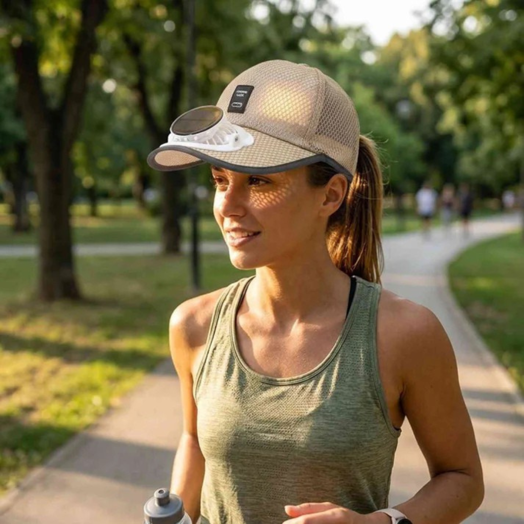 AirFlow Cap™ | Svalkande solhatt, UV-skydd och uppladdningsbar