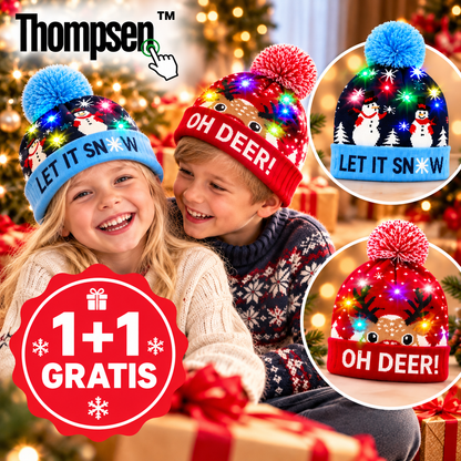 JulGlöd™ | Julmössa med Färgglada LED-Lampor