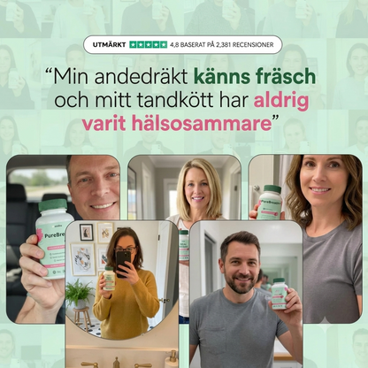 PureBreath+ Optimal styrka för återställning av mikrobiomet i munhålan