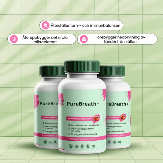 PureBreath+ Optimal styrka för återställning av mikrobiomet i munhålan