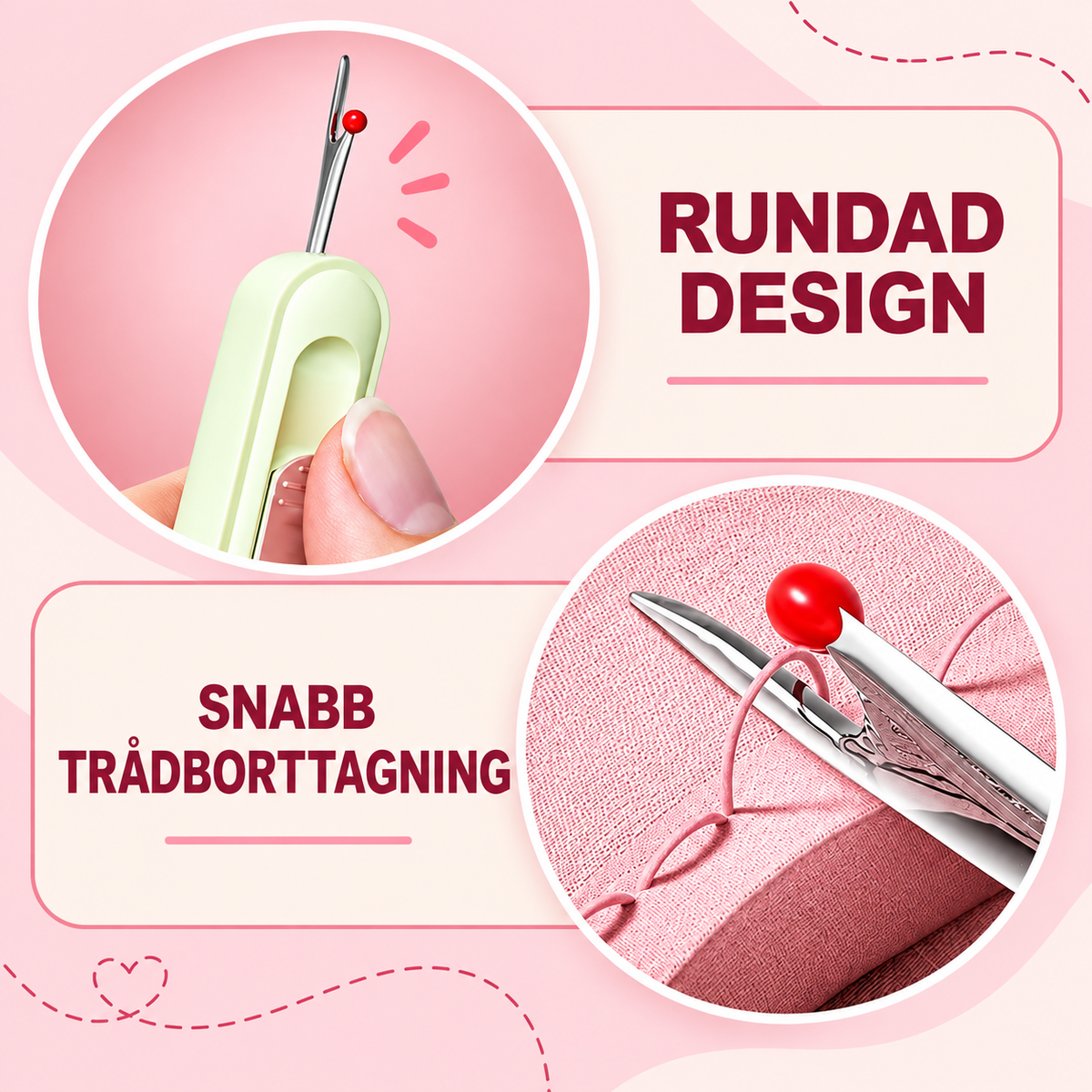 TrådLätt™ | 2-i-1-Nålträdare och Nagelklippare