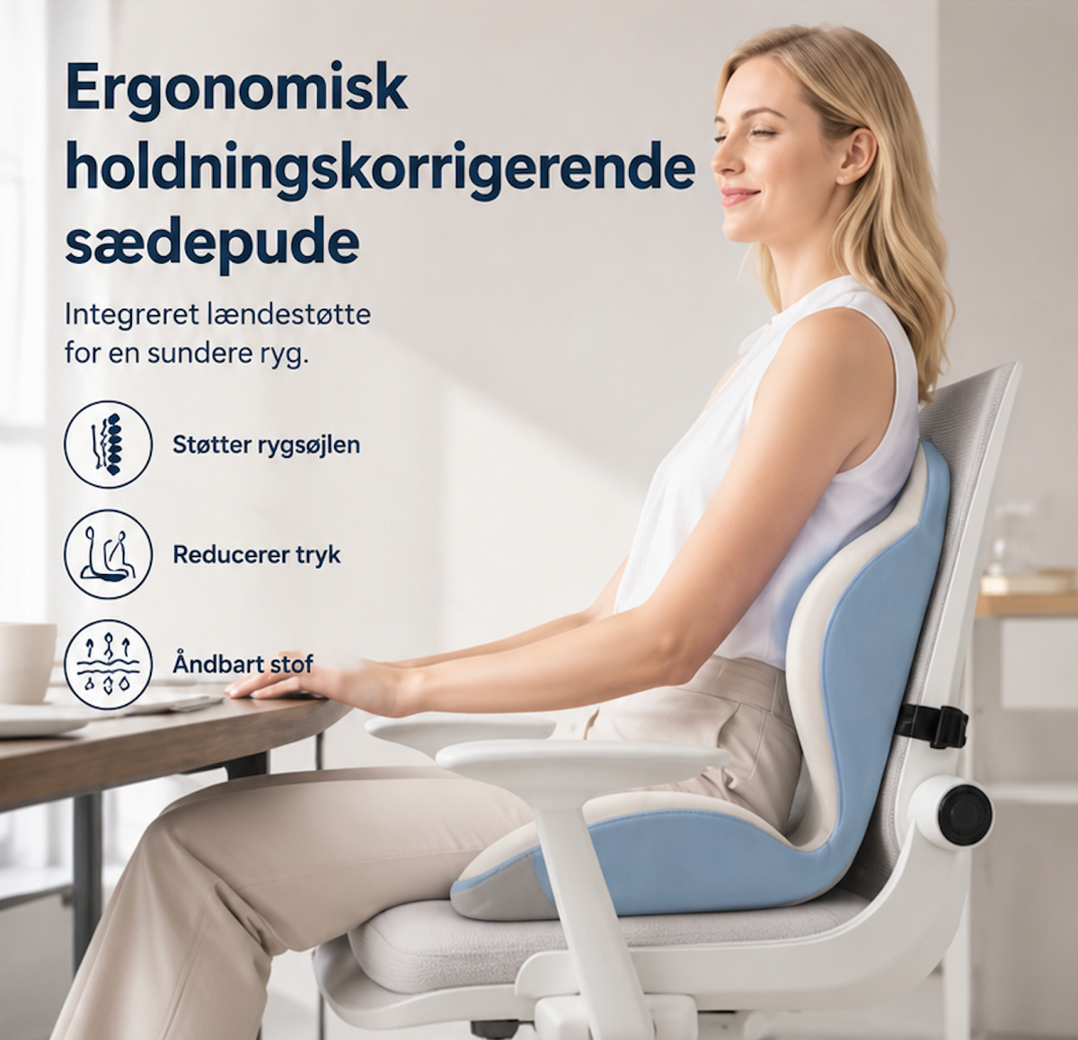 SittStöd™ | Ergonomisk sittdyna i premiumklass